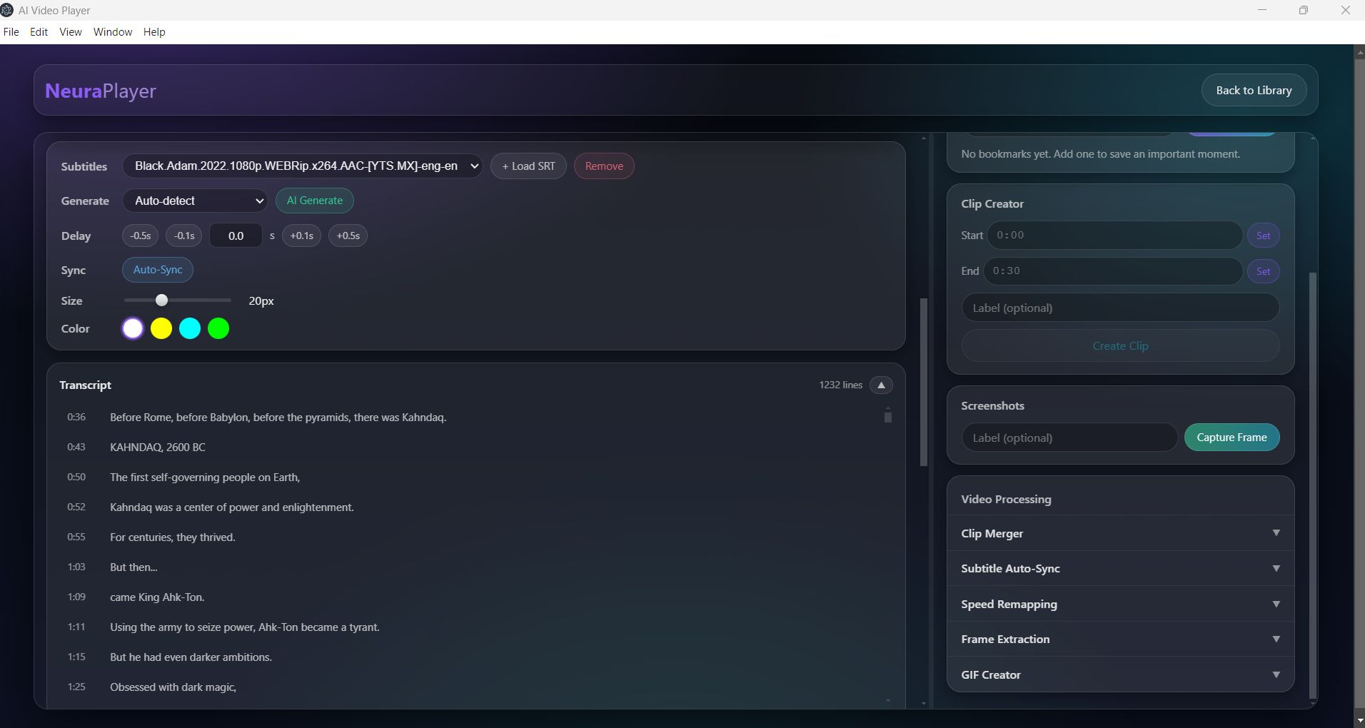 AI Video Player Screenshot 4