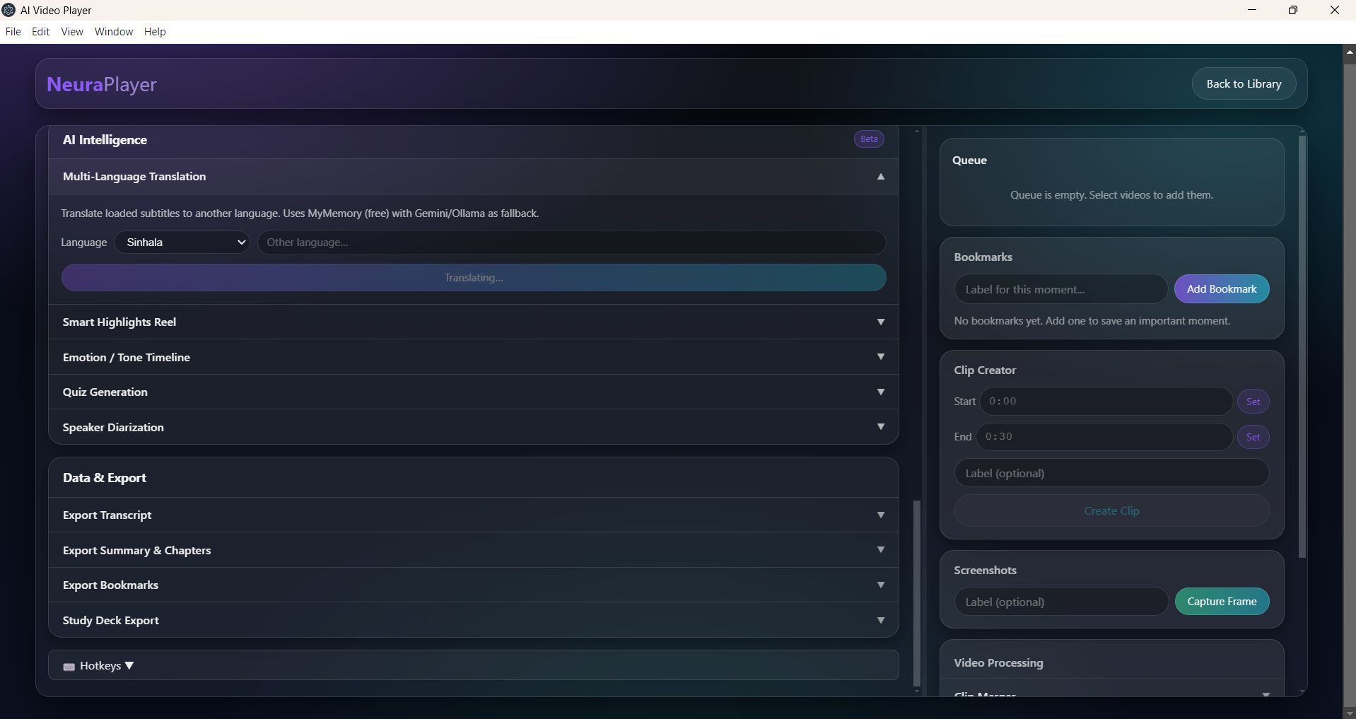 AI Video Player Screenshot 9